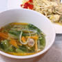 レンジで５分簡単お野菜たっぷりコンソメスープ