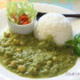 マクロビオティックレシピ　ひよこ豆のグリーンカレー