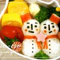 簡単なのに子供大喜び！雪だるまちゃんのお弁当♪ by トイロさん