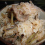 季節を味わう、蕗、わらび、豚肉のおこわ