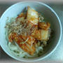 キムチ納豆うどん　♪（笑）♪ 