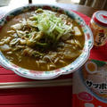 ラーメンと残り物で旨すぎエコランチ(*^_^*)