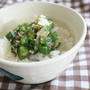 レンジでおくら丼ともやしビーフン