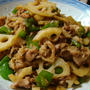 れんこんと豚肉のちょいピリ中華炒め