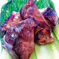 豚モモ肉の蜂蜜ロースト　青梗菜（チンゲンサイ）で巻いて by SHINさん