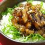 煮こごり　＆　とろろ煮こごり丼
