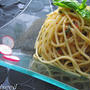 アンチョビとバジルの冷パスタ