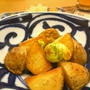 新じゃがと蚕豆の素揚げ