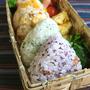 お弁当カラフルおにぎり