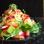 夏野菜とオリーブオイルの冷製パスタ