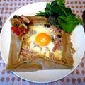 カフェ風お食事クレープ！ベーコンとチーズのそば粉のガレット！ by ぱおさん