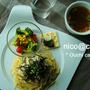 nico@cafe定番☆明太パスタランチプレート