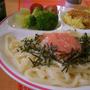 １人ランチに、タラコうどん!!
