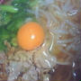 チンゲン菜の野菜炒めのラーメン