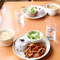 豚とキノコのオイケチャ炒めランチ by さとえりさん