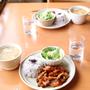 豚とキノコのオイケチャ炒めランチ
