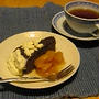 秋を感じるチョコレートケーキ