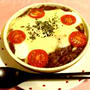 ツナとトマトの半熟タマゴ入り焼きチーズカレー☆
