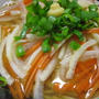 野菜の皮たっぷり／あんかけにゅうめん