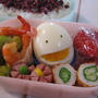 海老とそら豆の塩炒めのお弁当