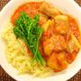 豚肉のトマトとジャム煮込みショートパスタ添え