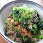 まずいわけがない！葉物たっぷり幸せ丼☆