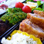 がっつ〜り♪豚バラとチーズのミルフィーユとんかつ弁当☆