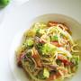 アボカド＆トマト＆アンチョビのさっぱりパスタ