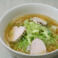 鳥はむレタス温そうめん♪ダイエットレシピ by 柚子胡椒さん