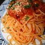 辛いトマトのパスタ