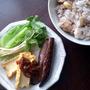 そのまんま野菜のプレート　秋ごはんとお酒のお供　