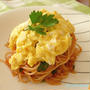たっぷりパセリのオムパスタ
