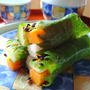 三色野菜の七味紫蘇巻き