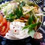 米麺のベトナム風サラダ。