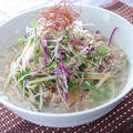 もりもり七色野菜の冷たい塩ラーメン　　簡単ダブルスープ＆煮干し油の作り方 by コットンストリートさん