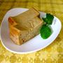 バナナと蜂蜜のリコッタチーズケーキ。