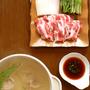 豚しゃぶの水菜と大根巻き鍋