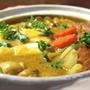 豆乳カレー鍋　しめはチーズ入りカレー雑炊