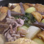 今日の晩御飯：貧乏メニュー（手抜きおでん）