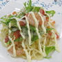 野菜たっぷり♪トマトと小海老のパスタ