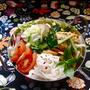 米麺のベトナム風サラダ。