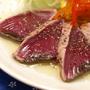 カツオたたきのカルパッチョ　　　オイルと塩で食べるレシピ