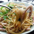 てんかすとイカゲソの醤油パスタ by Amaneさん