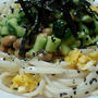 ちゅるりん☆ねぎらい納豆さくさくうどん☆