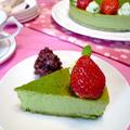 濃厚抹茶ニューヨークチーズケーキ☆タルトも抹茶！！ by ぱおさん