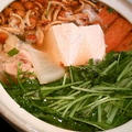 水菜と鶏肉となめこのとろーり鍋 by kunさん