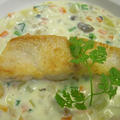 白身魚のソテー　チャウダースープ仕立て by コットンストリートさん