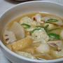青海苔豆腐すいとん汁♪