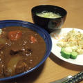 じゃがいもゆで汁カレー by ろっくるさん