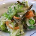 野菜と昆布のねばねばサラダ（初物のサンマでにぎり寿司） by 小太郎さん